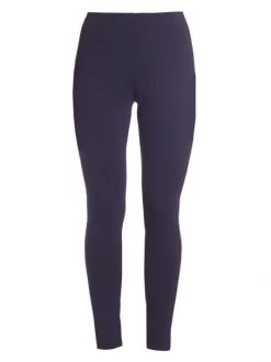 St. John Cropped Ponte Leggings Navy