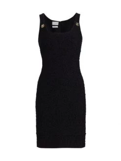 St. John Shimmering Slub Knit Minidress