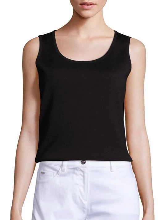 St. John Caviar Collection Milano Knit Tank