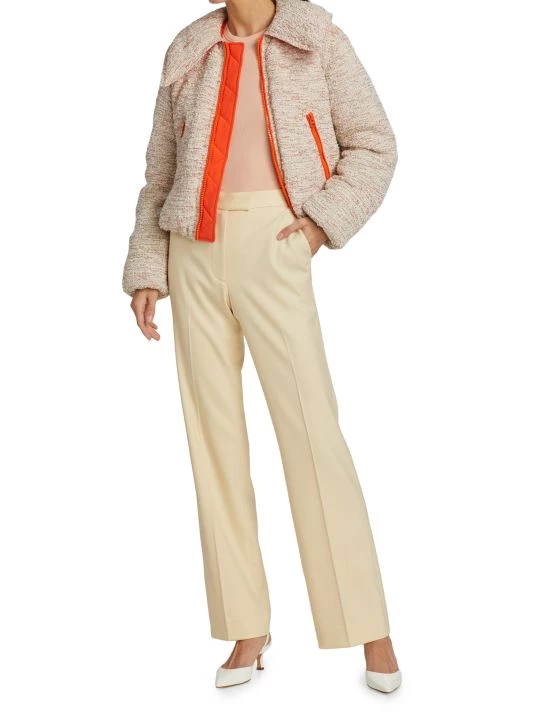 St. John Boucle Knit Puffer Jacket - Image 2