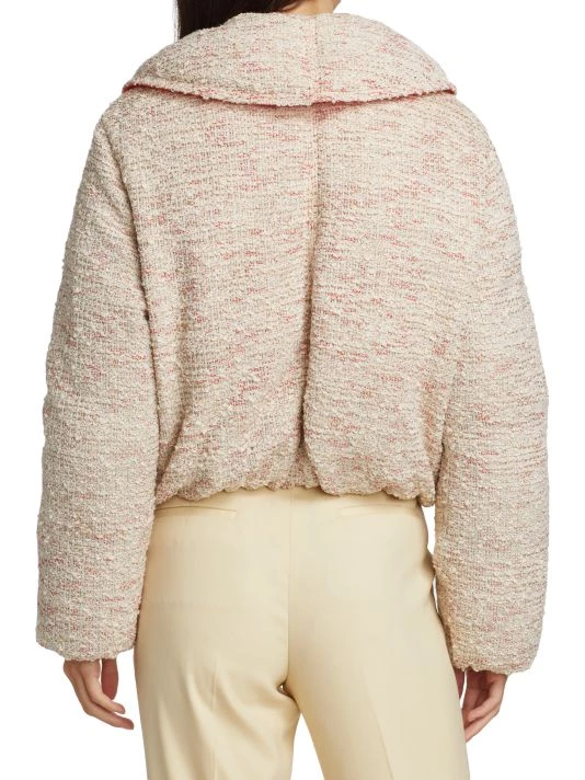 St. John Boucle Knit Puffer Jacket - Image 5