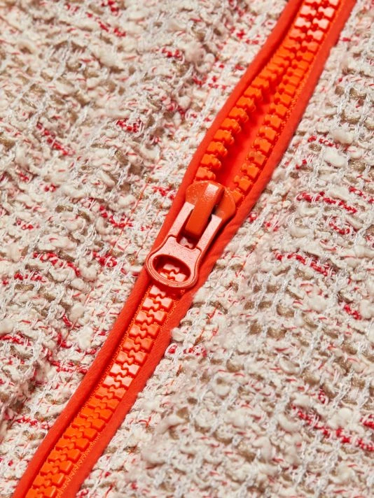 St. John Boucle Knit Puffer Jacket - Image 7