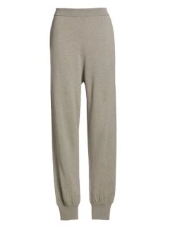 St. John Cashmere Knit Joggers Grey