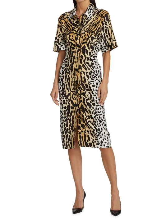 St. John Margay Animal Print Dress - Image 2