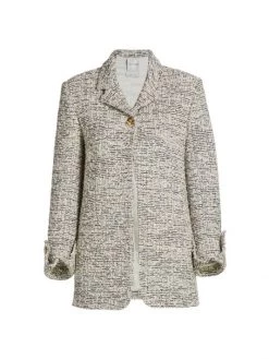 St. John Bouclé Slub Knit Jacket