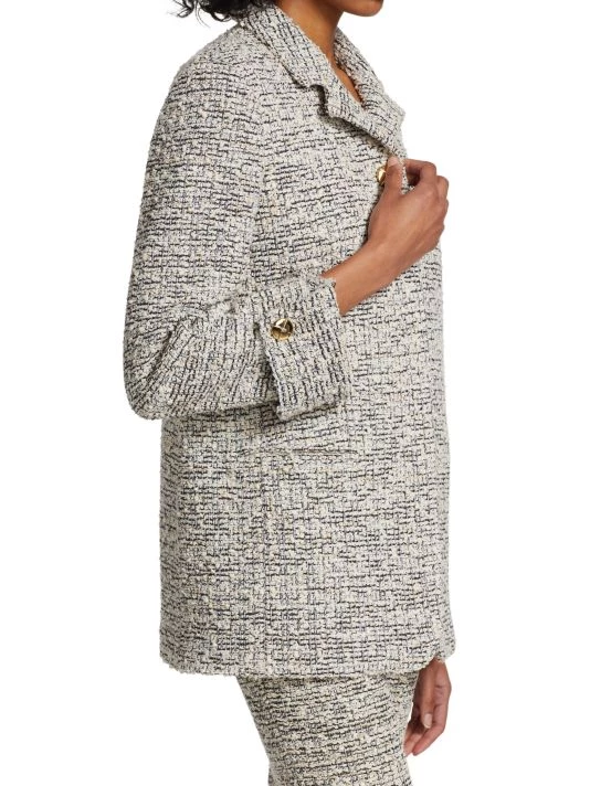 St. John Bouclé Slub Knit Jacket - Image 4