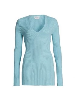 St. John Ribbed Wool Top