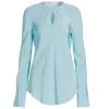 St. John Silk Keyhole Blouse