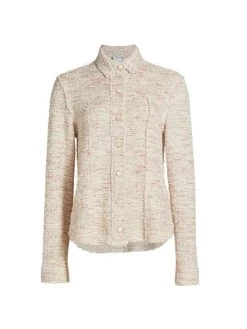 St. John Boucle Knit Top Black