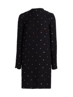 St. John Rhinestone-Embellished Dress