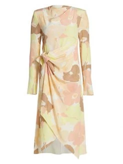 St. John Watercolor Floral Dress