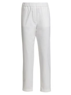 St. John Sport Cotton Sateen Pull-On Pants