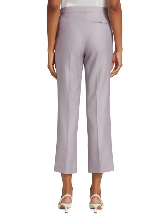 St. John Silk-Wool Blend Cropped Pants - Image 5