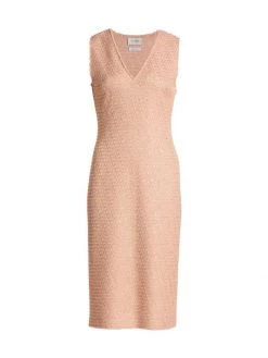 St. John Novelty Sequin-Embellished Tweed Dress