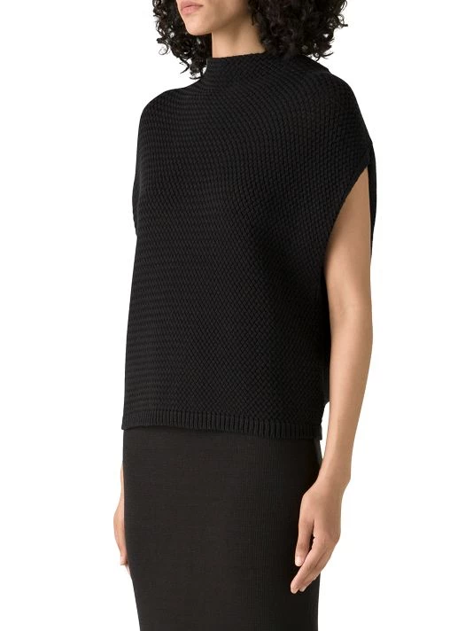 St. John Sleeveless Basketweave Sweater - Image 4