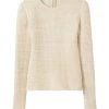 St. John Stretch Boucle-Knit Top