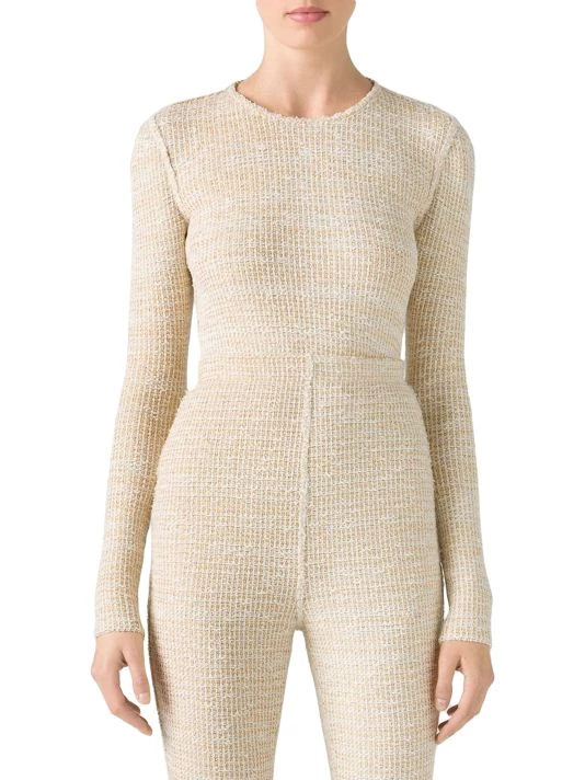 St. John Stretch Boucle-Knit Top - Image 3