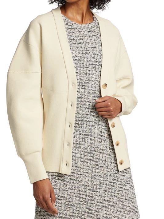 St. John Interlock Knit Cardigan - Image 3