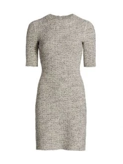 St. John Stretch Bouclé Knit Minidress