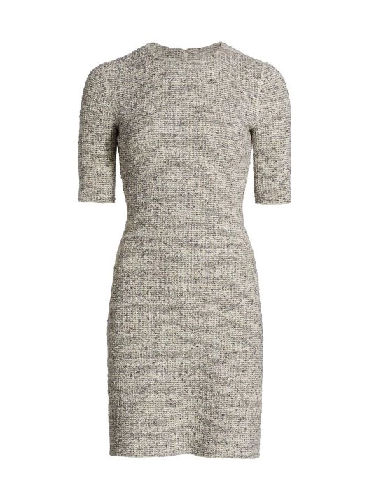 St. John Stretch Bouclé Knit Minidress