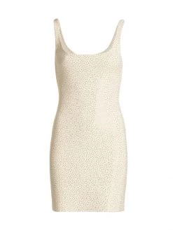 St. John Sequined Knit Minidress Black Ruthenium