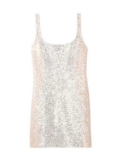 St. John Embroidered Sequin Minidress