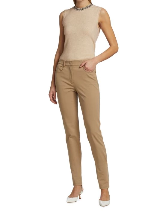 St. John Sleeveless Tweed Sweater - Image 2