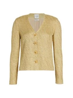 St. John Novelty Sequin Tweed Knit Jacket