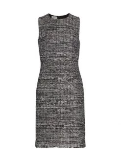 St. John Metallic Inlay Sheath Dress