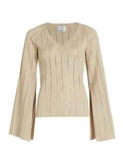 St. John Shimmer Stripe Sweater