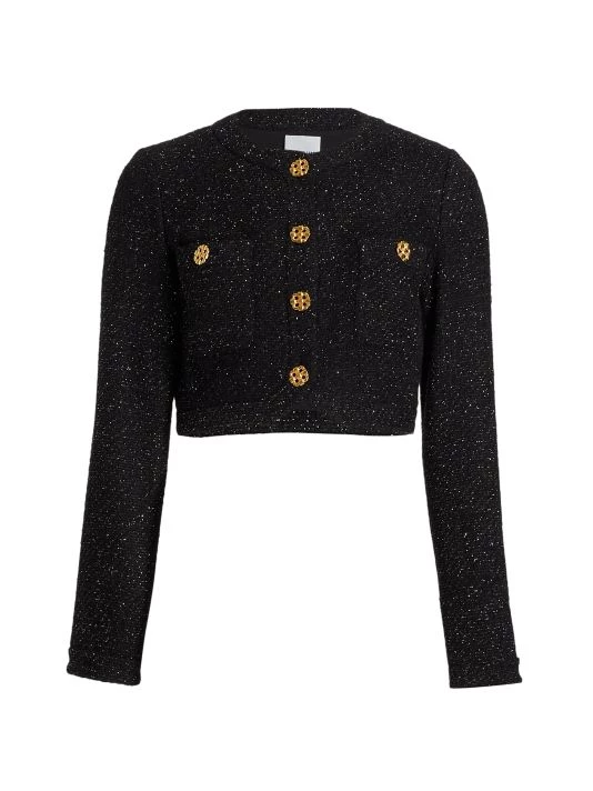 St. John Metallic Sparkle Tweed Jacket