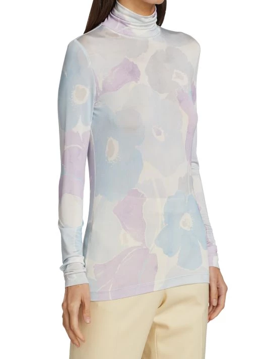 St. John Floral Watercolor Top - Image 4