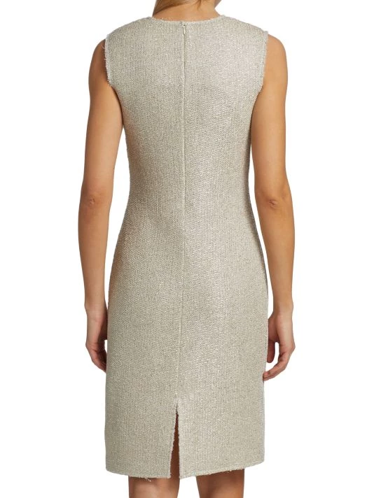 St. John Metallic Glitter Knit Dress - Image 5