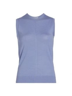 St. John Seamed Jersey Shell