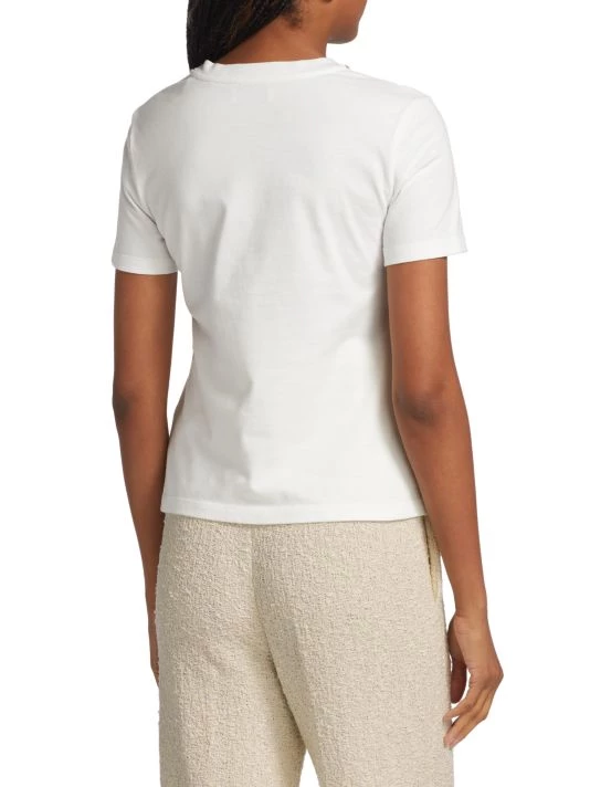 St. John Beaded Silk-Blend T-Shirt - Image 5