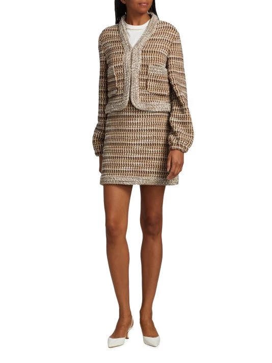 St. John Multi-Texture Knit Jacket - Image 2