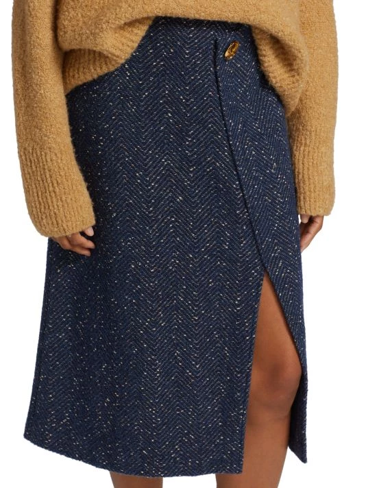 St. John Donegal Tweed Knit Midi Skirt - Image 6