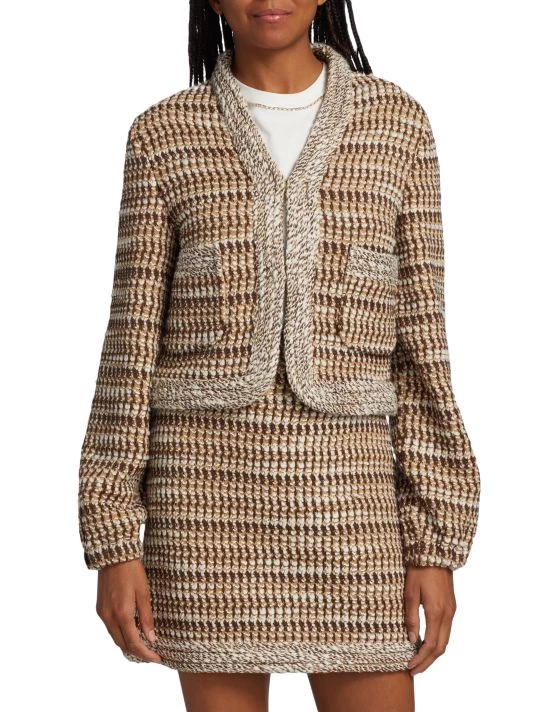 St. John Multi-Texture Knit Jacket - Image 3
