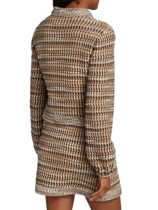 St. John Multi-Texture Knit Jacket - Image 5