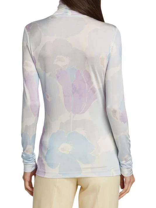 St. John Floral Watercolor Top - Image 5