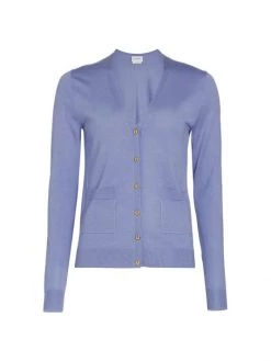 St. John Jersey V-Neck Cardigan