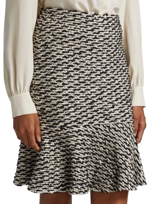 St. John Graphic Bouclé Knit Skirt - Image 6