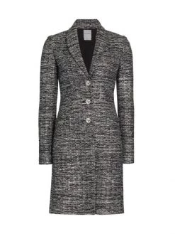 St. John Metallic Inlay Long Jacket