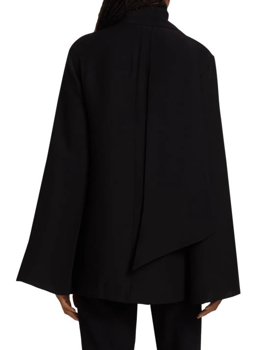 St. John Silk Georgette Cape Blouse - Image 5