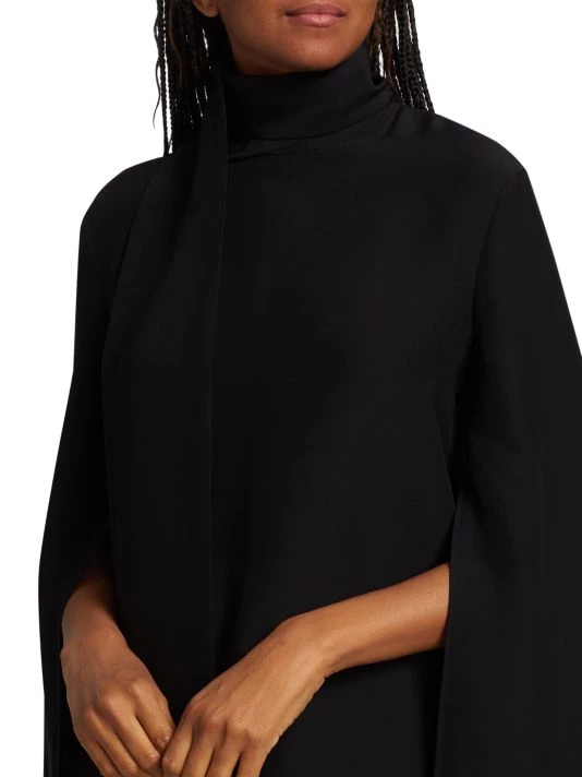 St. John Silk Georgette Cape Blouse - Image 6