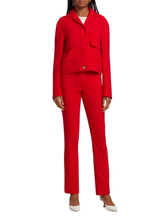 St. John Stretch Wool Crepe Jacket - Image 2