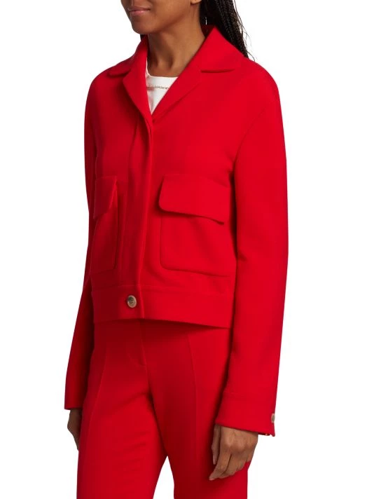 St. John Stretch Wool Crepe Jacket - Image 4