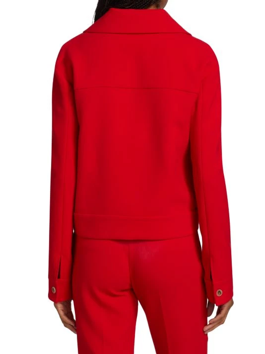 St. John Stretch Wool Crepe Jacket - Image 5