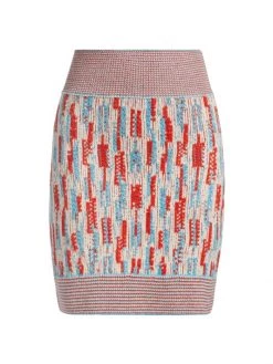 St. John Jacquard-Knit Mini Skirt