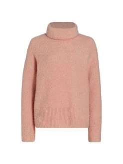 St. John Bouclé Cowlneck Sweater